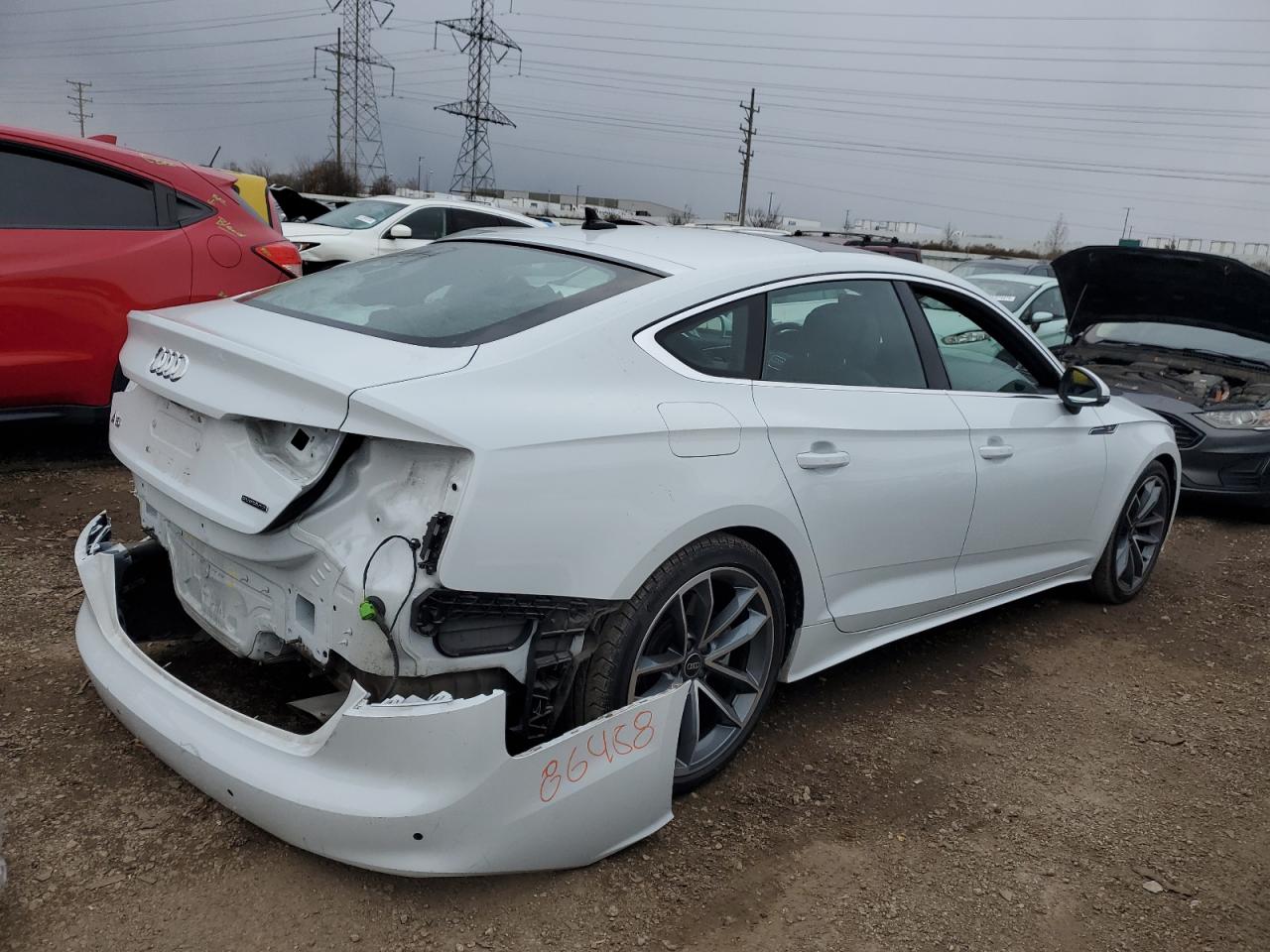 2023 Audi A5 VIN WAUFACF55PA020659 Copart auction photo, rear end damage thumbnail 3
