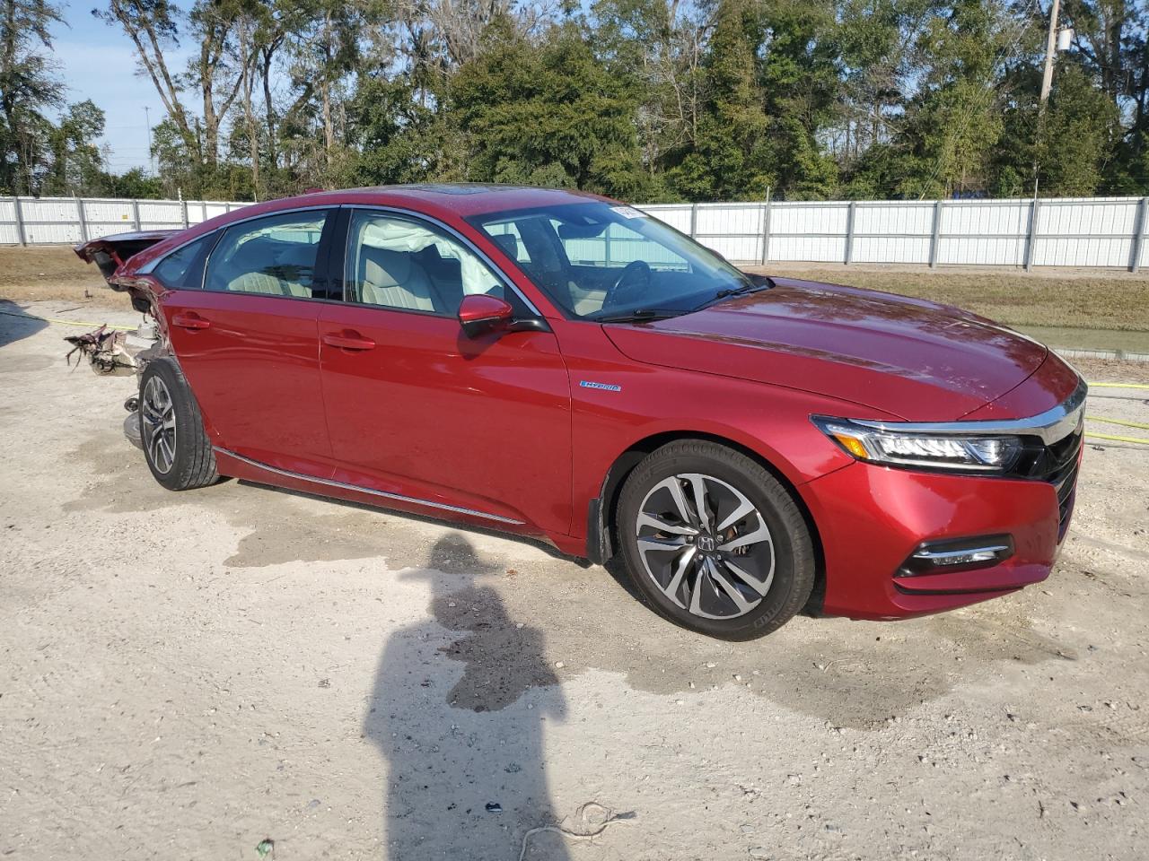 2019 Honda Accord VIN 1HGCV3F53KA020468 Copart auction photo, rear end / side damage thumbnail 4
