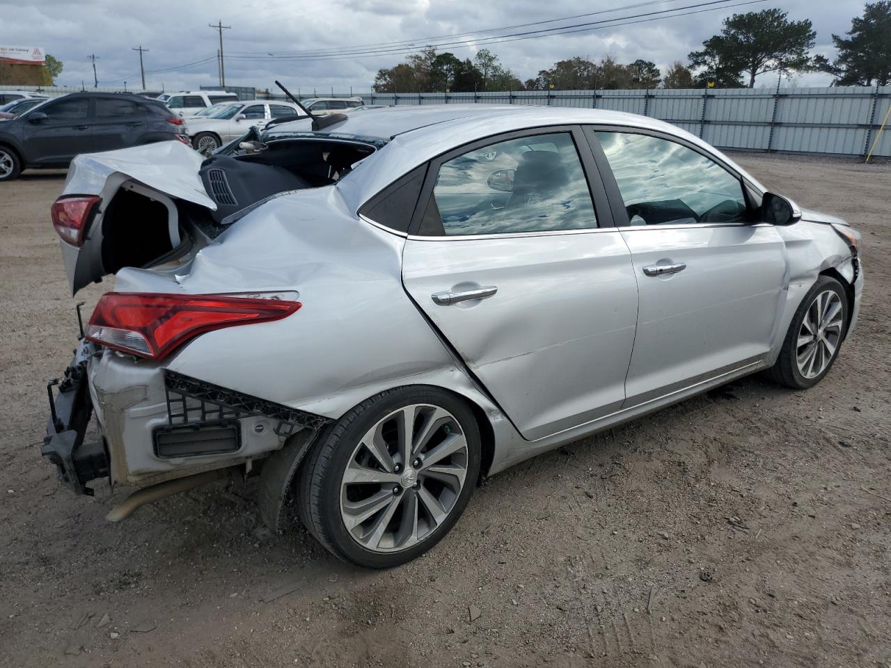 2021 Hyundai Accent VIN 3KPC34A64ME145005 Copart auction photo, all over damage thumbnail 3