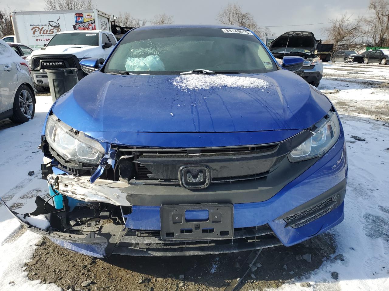 2017 Honda Civic VIN 2HGFC2F57HH523654 Copart auction photo, front end damage thumbnail 5