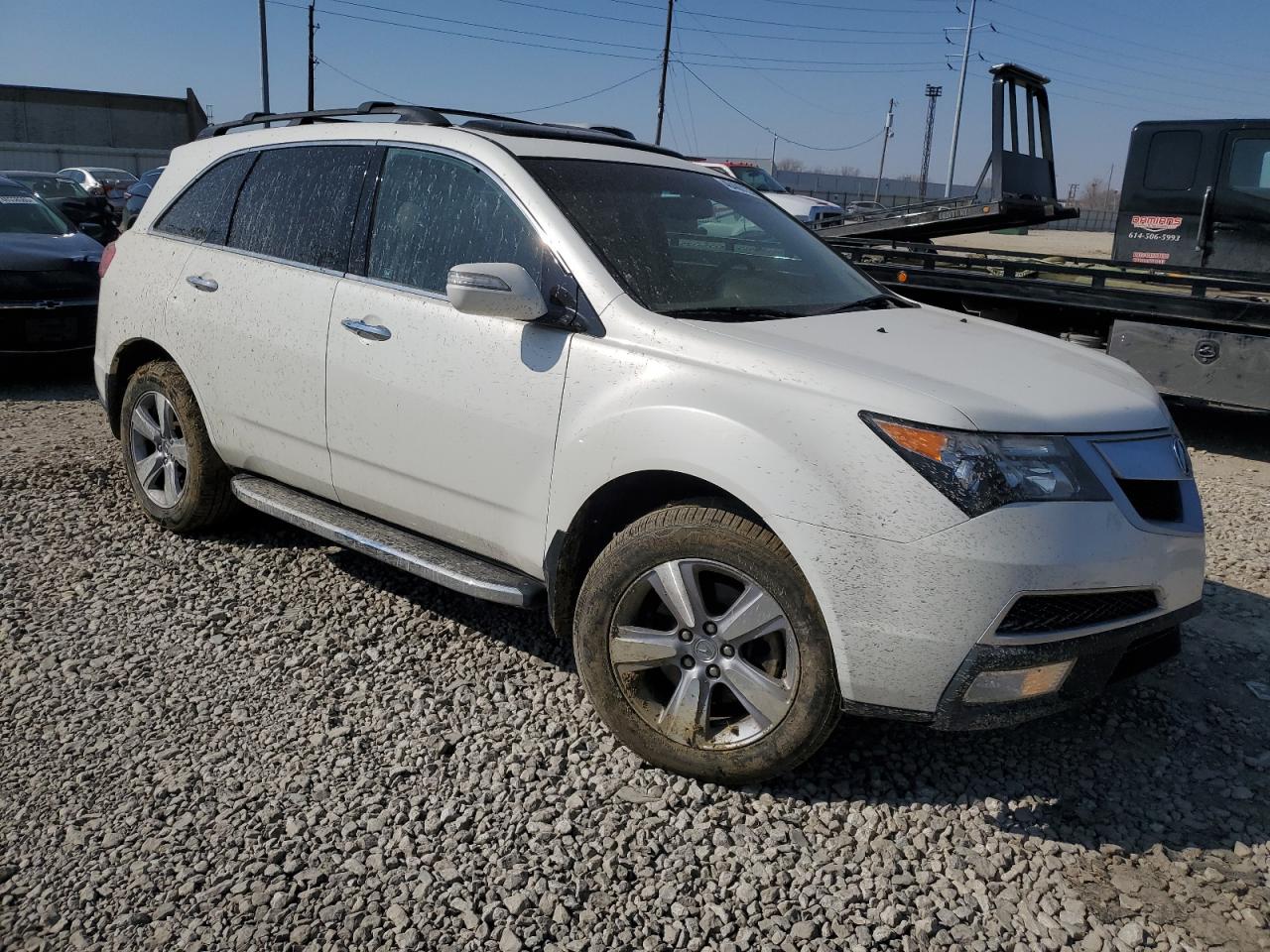 2012 Acura MDX VIN 2HNYD2H3XCH548969 Copart auction photo, all over damage thumbnail 4