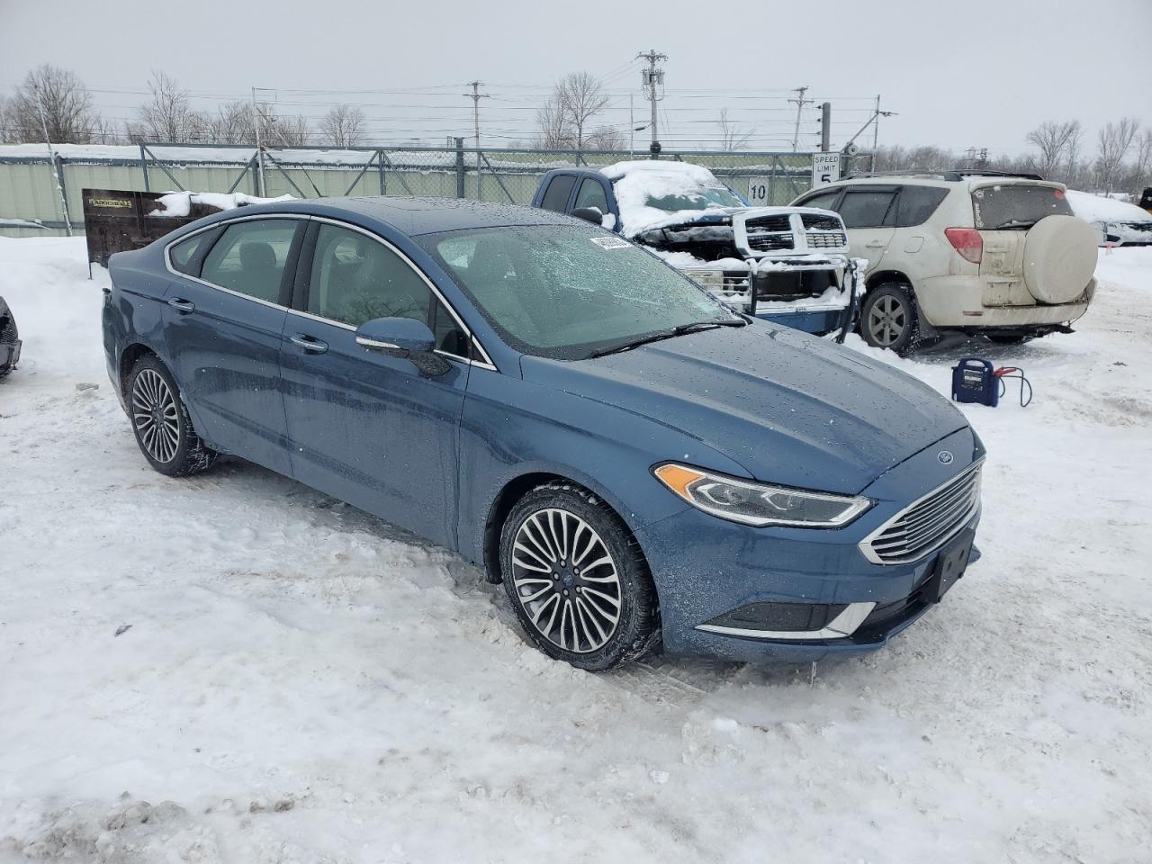 2018 Ford Fusion VIN 3FA6P0HD8JR199593 Copart auction photo, rear end damage thumbnail 4