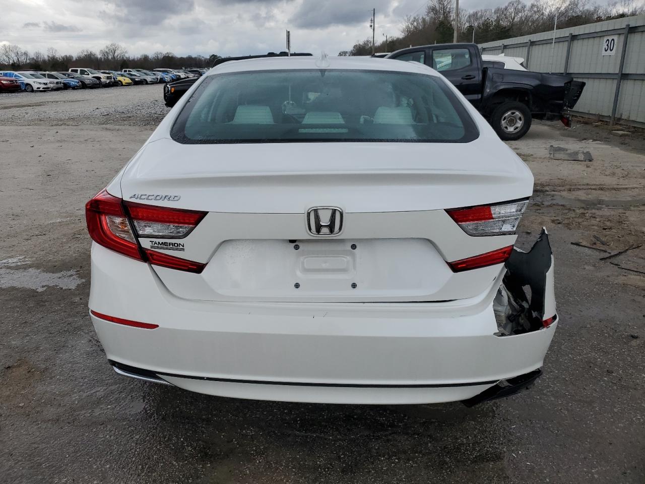 2019 Honda Accord VIN 1HGCV1F16KA142971 Copart auction photo, rear end / side damage thumbnail 6