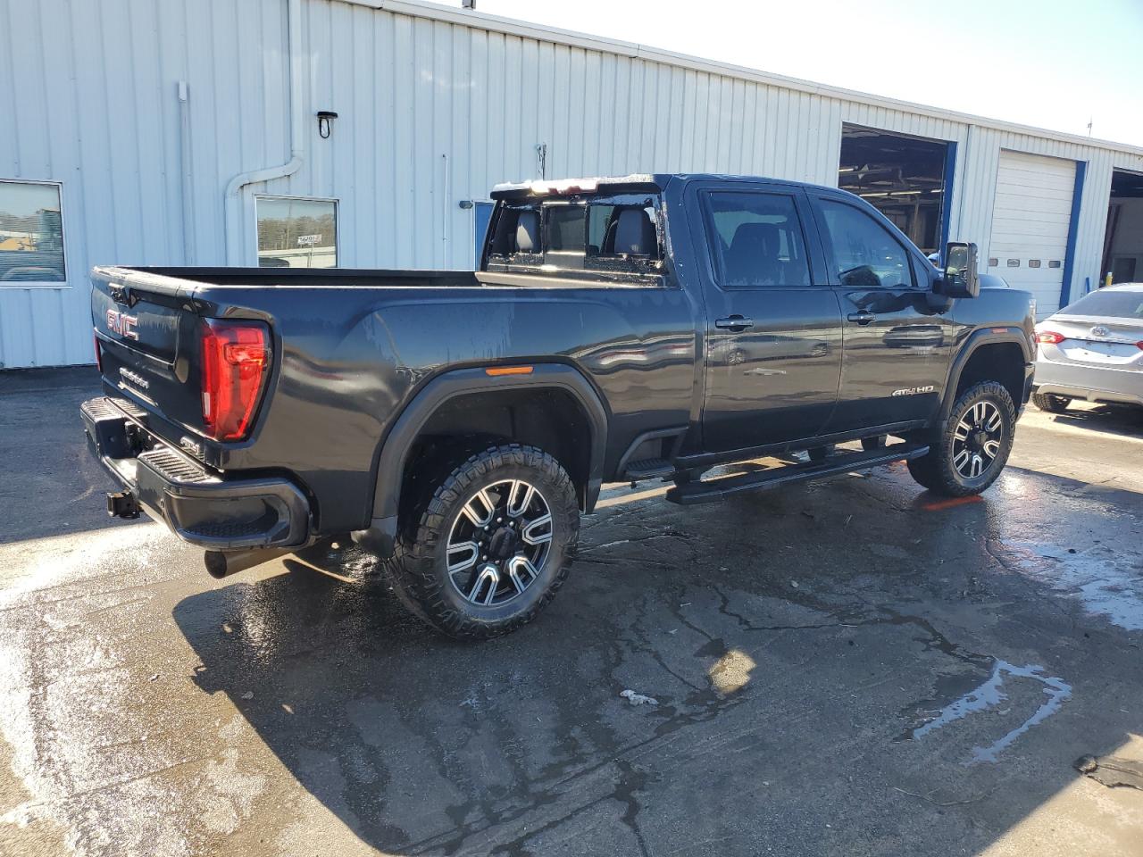 2020 GMC Sierra VIN 1GT49PEY8LF169361 Copart auction photo, top/roof damage thumbnail 3