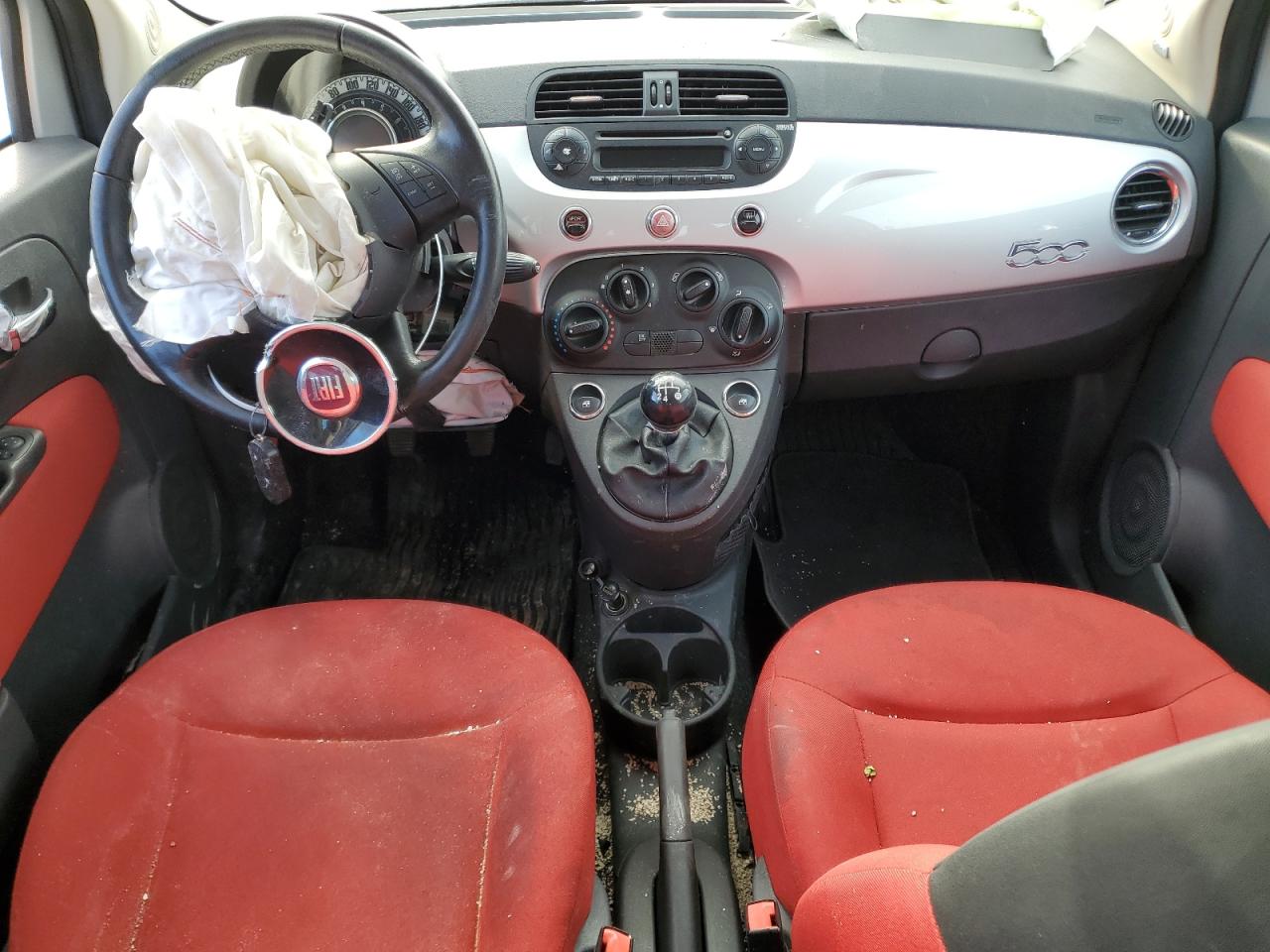 2012 Fiat 500 VIN 3C3CFFAR7CT102595 Copart auction photo, front end / mechanical damage thumbnail 8
