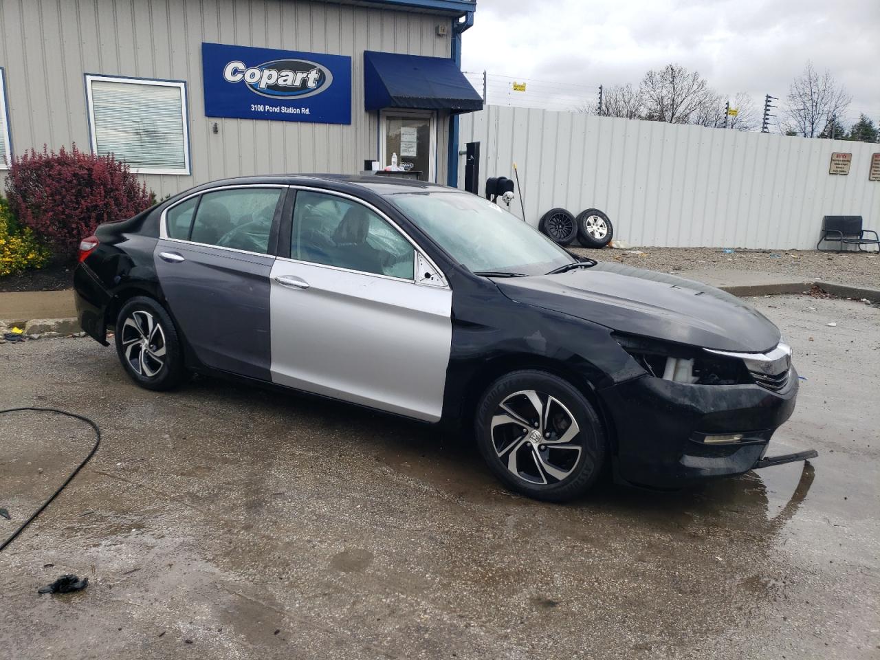2016 Honda Accord VIN 1HGCR2F43GA234261 Copart auction photo, front end / side damage thumbnail 4