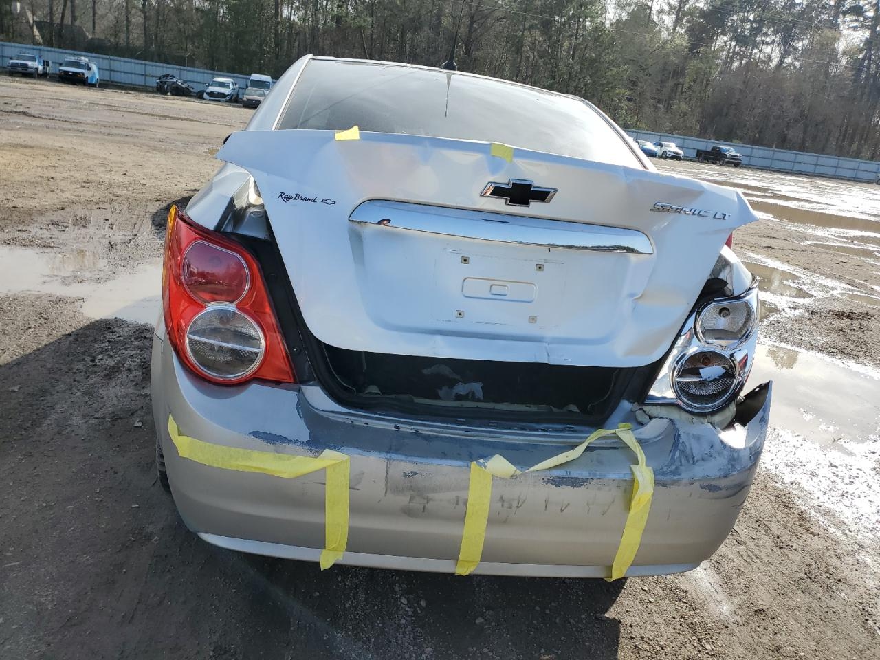 2013 Chevrolet Sonic VIN 1G1JC5SH0D4155831 Copart auction photo, undercarriage damage thumbnail 6