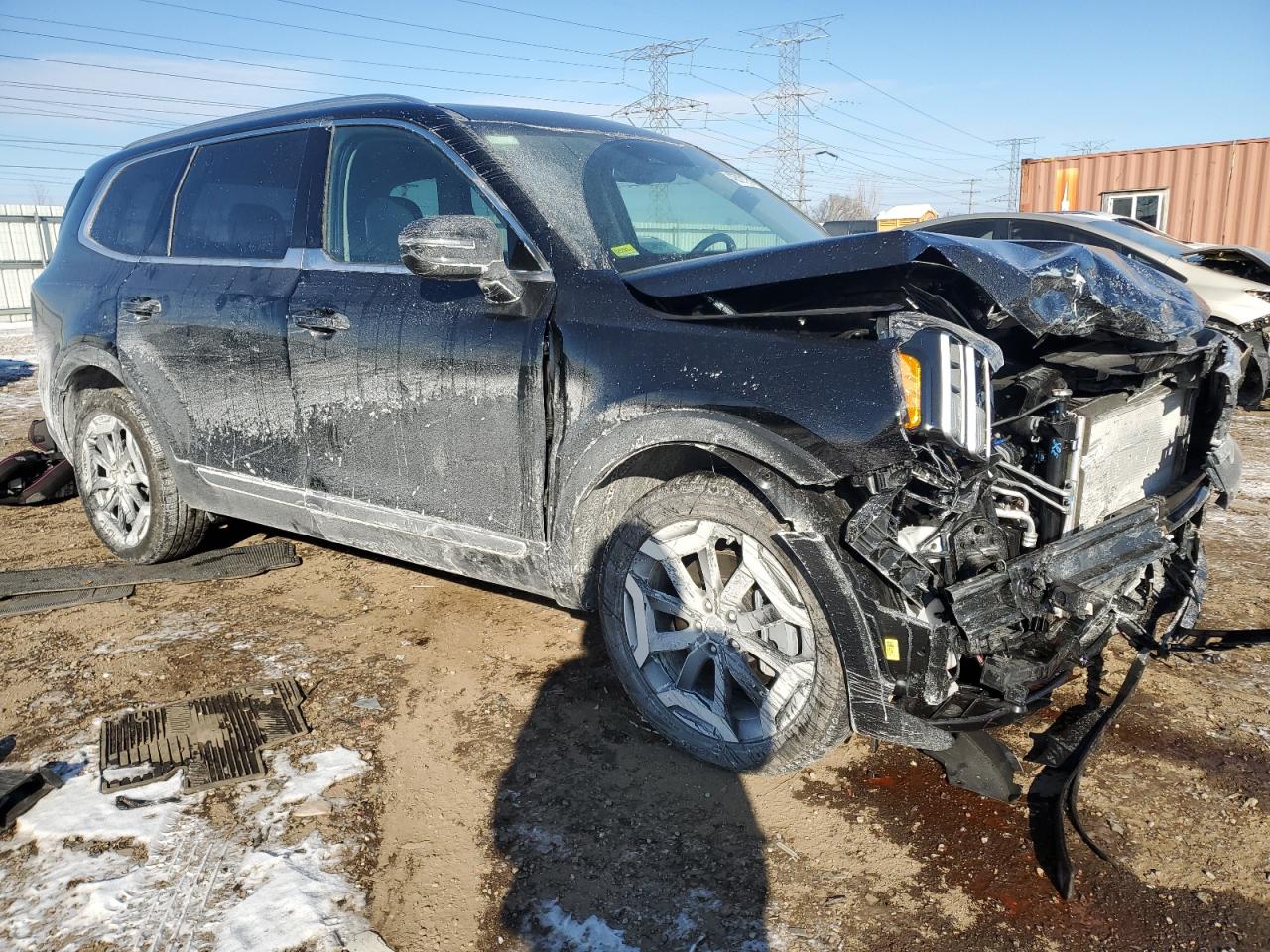 2024 KIA Telluride VIN 5XYP3DGC2RG547470 Copart auction photo, front end / side damage thumbnail 4