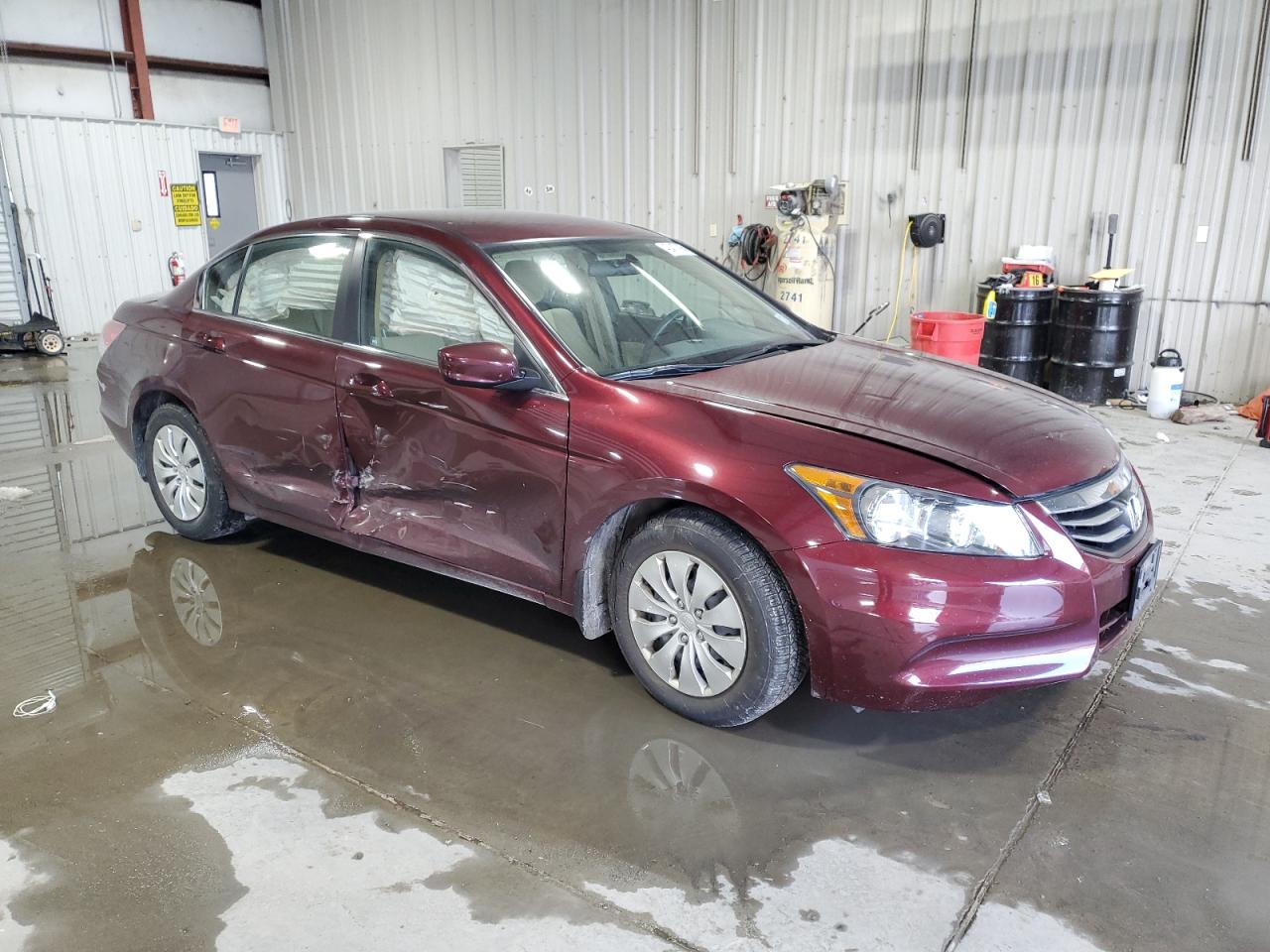 2011 Honda Accord VIN 1HGCP2F34BA050176 Copart auction photo, side damage thumbnail 4