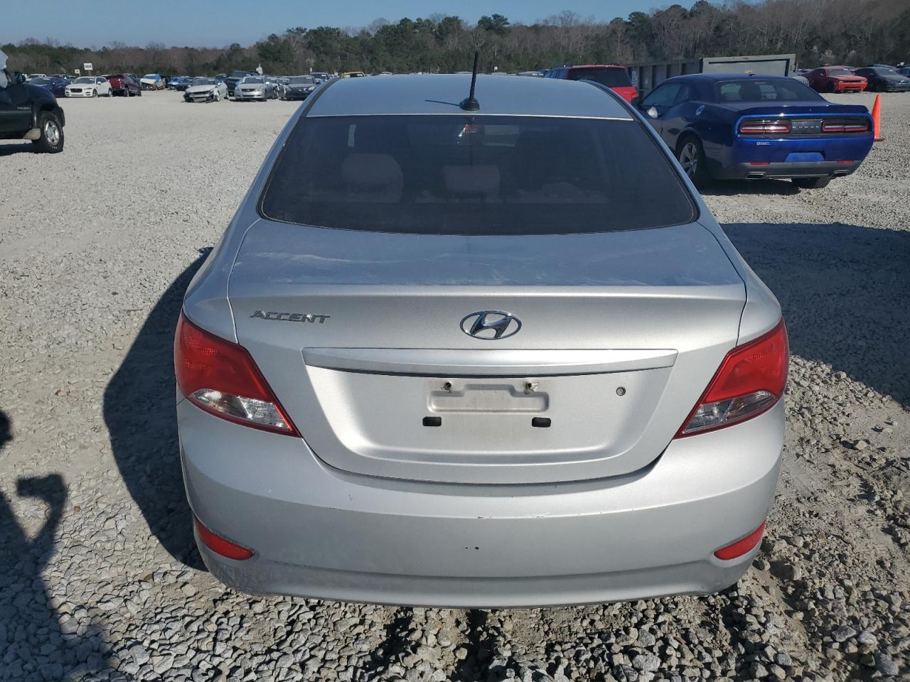 2015 Hyundai Accent VIN KMHCT4AE2FU873073 Copart auction photo, side / rear end damage thumbnail 6