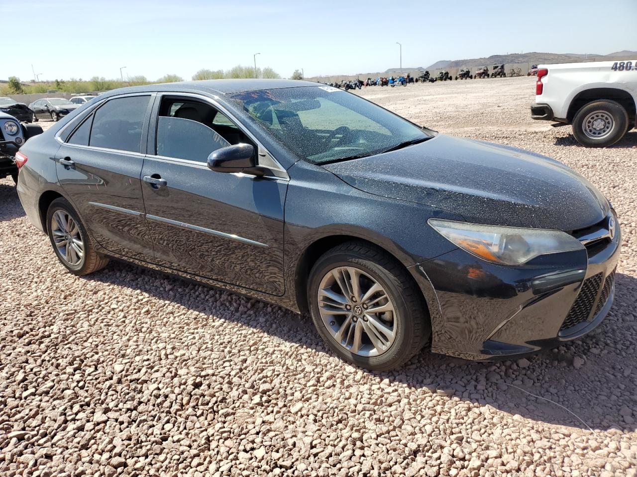 2017 Toyota Camry VIN 4T1BF1FK2HU380657 Copart auction photo, front end / side damage thumbnail 4