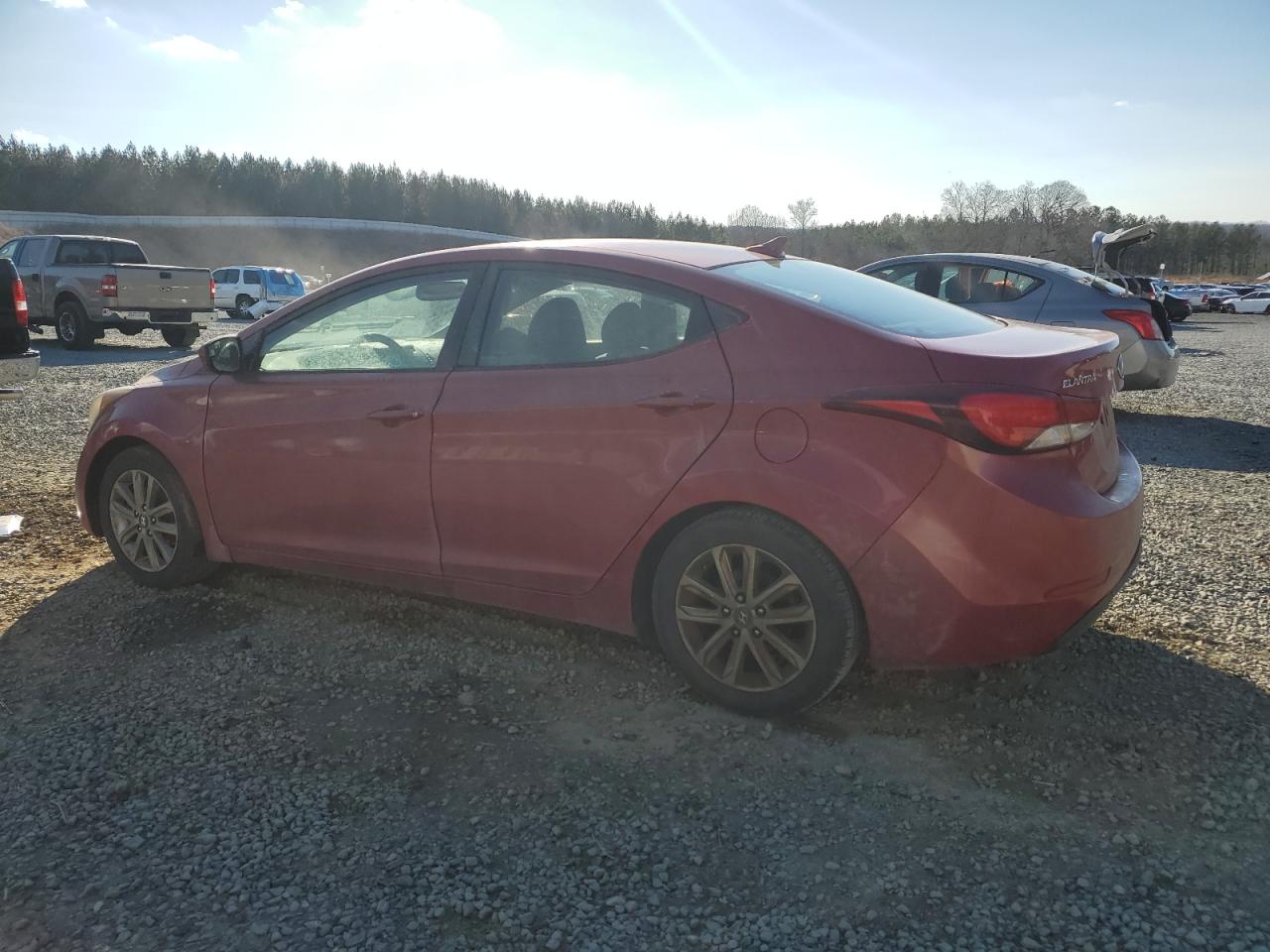 2015 Hyundai Elantra VIN KMHDH4AE7FU350718 Copart auction photo, front end damage thumbnail 2
