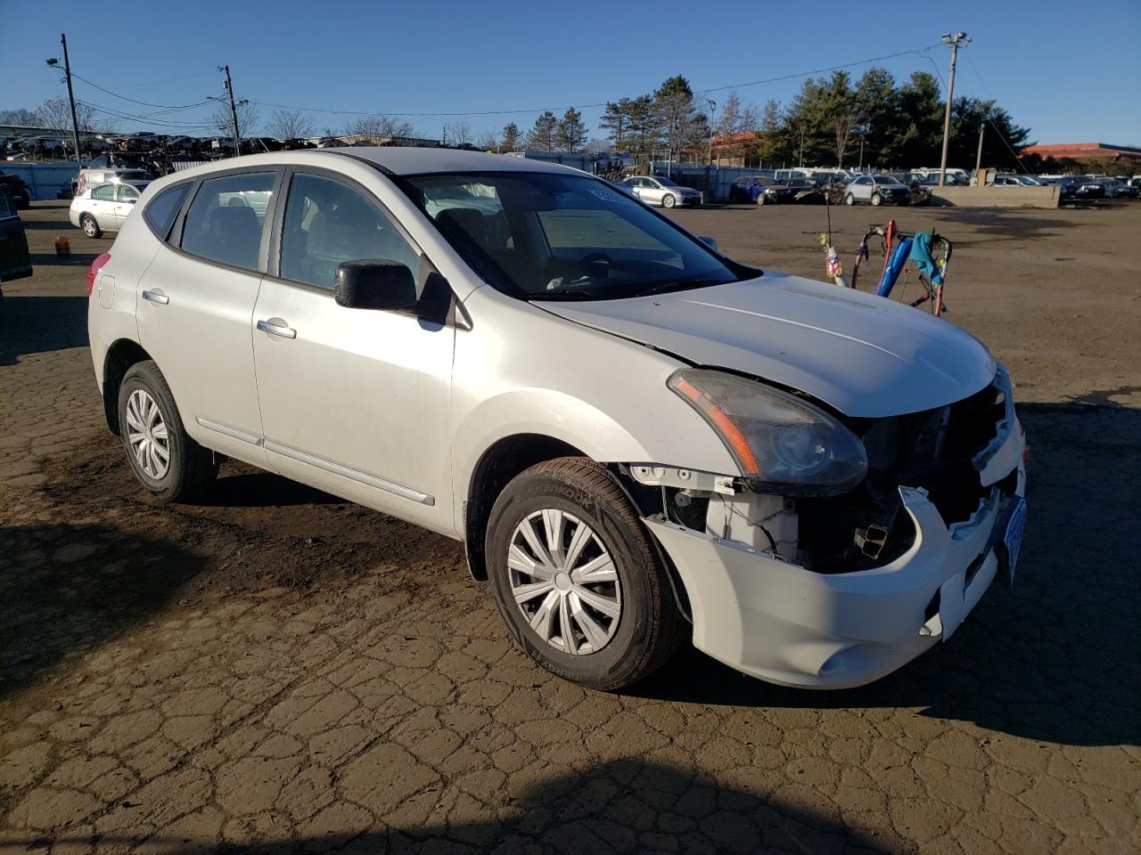 2014 Nissan Rogue VIN JN8AS5MV0EW201388 Copart auction photo, front end damage thumbnail 4