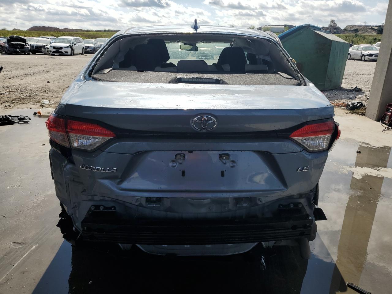 2020 Toyota Corolla VIN 5YFEPRAE9LP025022 Copart auction photo, rear end / side damage thumbnail 6