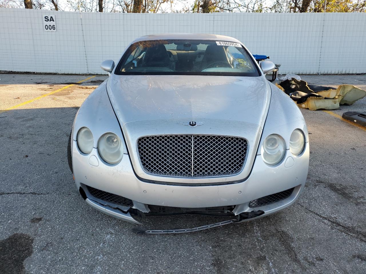 2004 Bentley Continental VIN SCBCR63W04C022416 Copart auction photo, burn / mechanical damage thumbnail 5