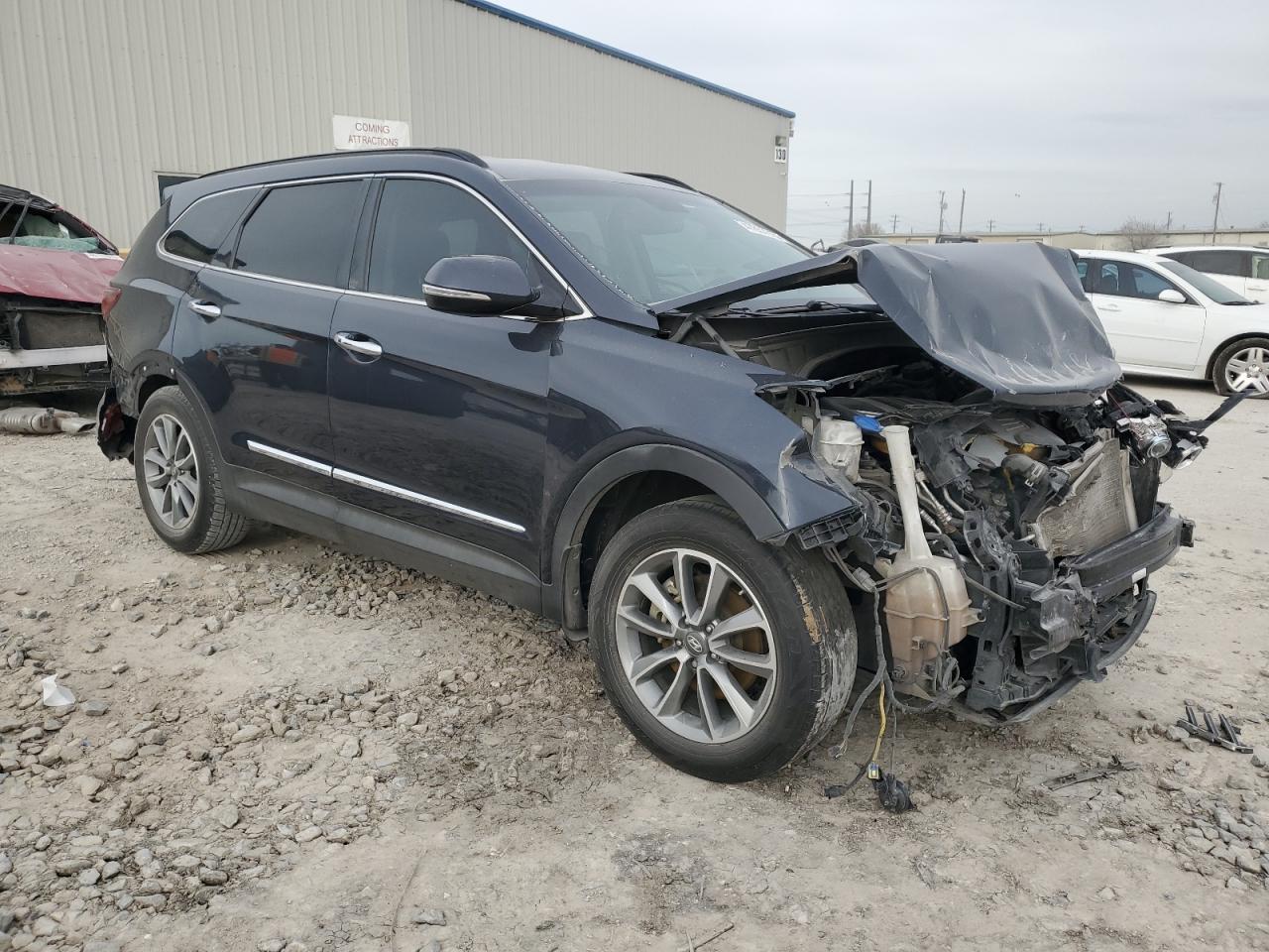 2018 Hyundai Santa Fe VIN KM8SN4HF5JU275847 Copart auction photo, front end / rear end damage thumbnail 4