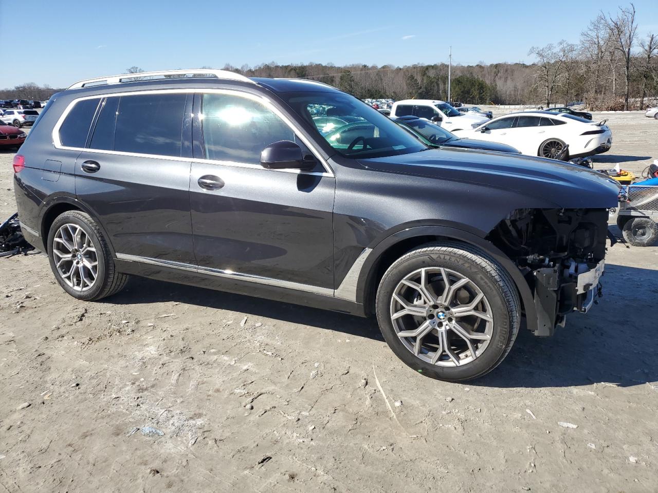 2020 BMW X7 VIN 5UXCW2C04L9C67405 Copart auction photo, front end damage thumbnail 4