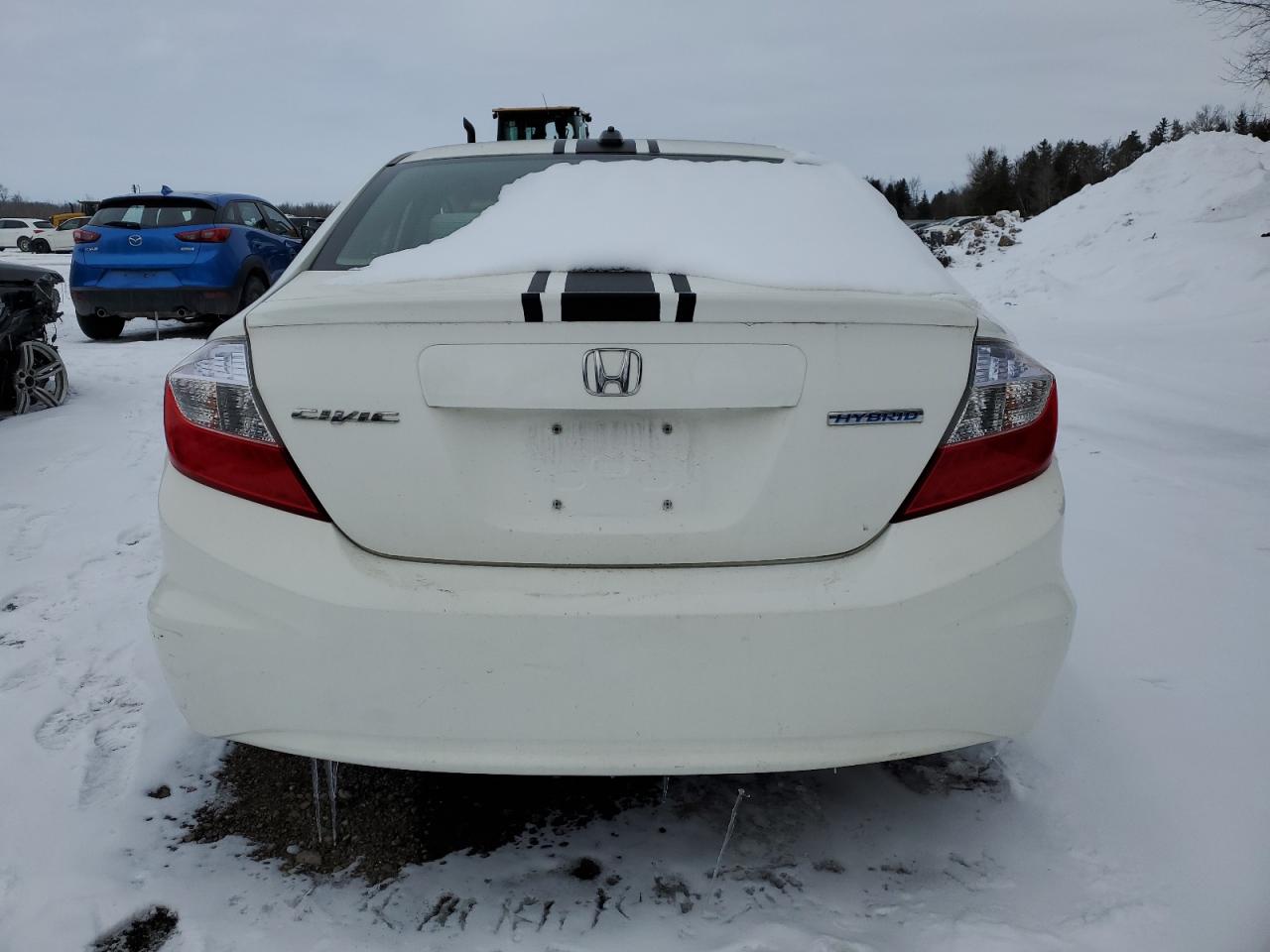 2012 Honda Civic VIN JHMFB4F20CS800289 Copart auction photo, front end / stripped damage thumbnail 6