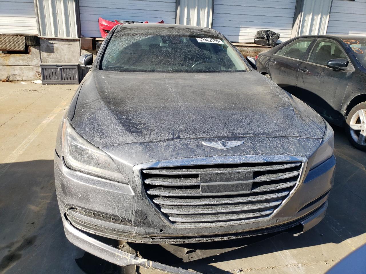 2015 Hyundai Genesis VIN KMHGN4JE3FU025134 Copart auction photo, rear end / side damage thumbnail 5