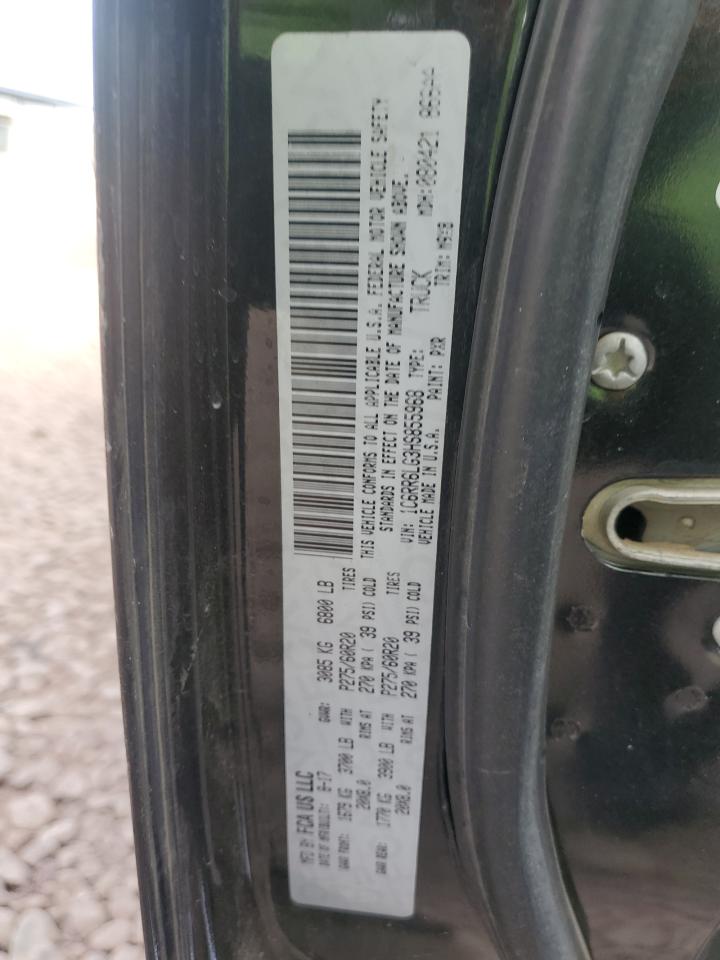 2017 RAM 1500 VIN 1C6RR6LG3HS855968 Copart auction photo, front end / side damage thumbnail 12