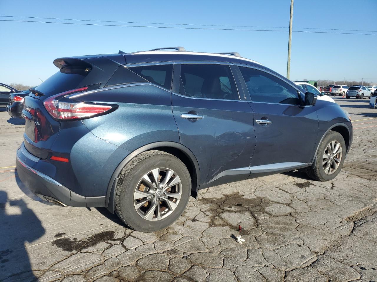 2015 Nissan Murano VIN 5N1AZ2MG9FN253189 Copart auction photo, side / minor dent/scratches damage thumbnail 3