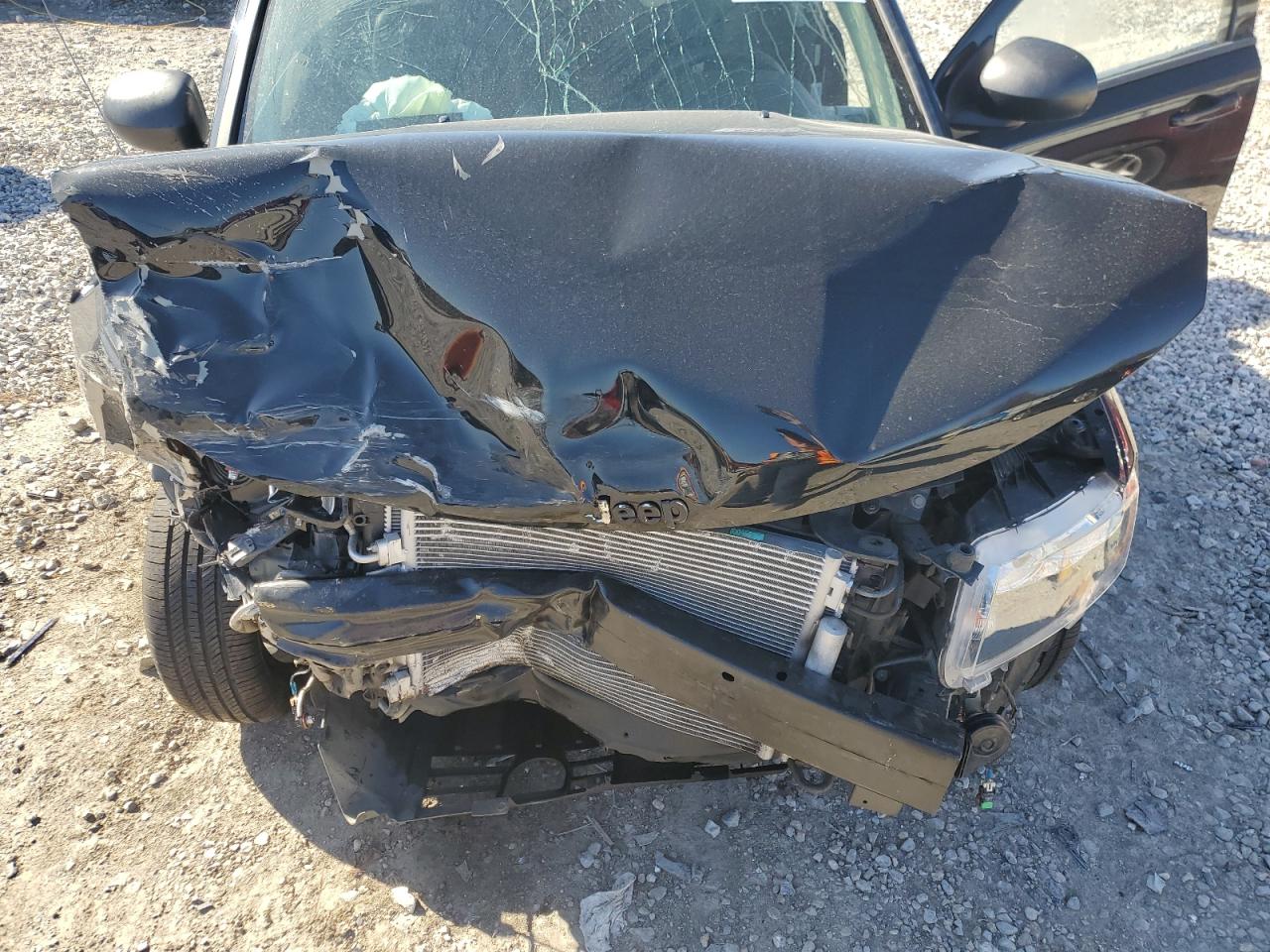 2014 Jeep Compass VIN 1C4NJCBAXED819544 Copart auction photo, front end / side damage thumbnail 13