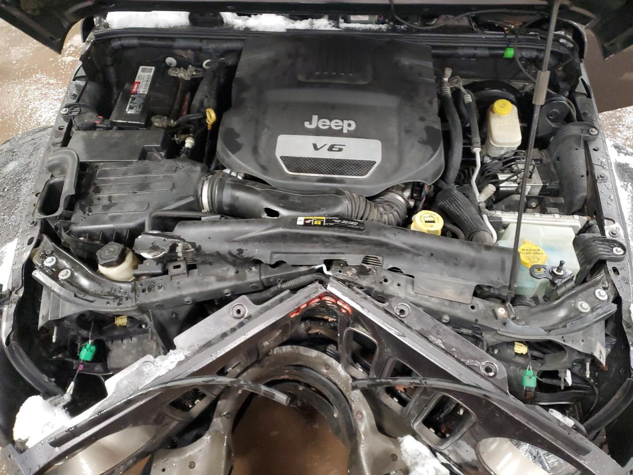 2017 Jeep Wrangler VIN 1C4BJWEG9HL539063 Copart auction photo, front end damage thumbnail 13
