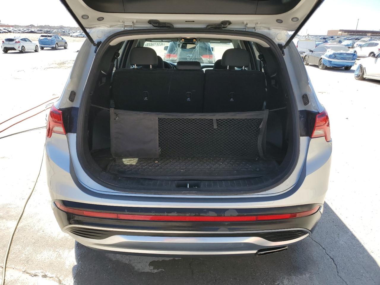 2022 Hyundai Santa Fe VIN 5NMS24AJ8NH450875 Copart auction photo, rear end / side damage thumbnail 6