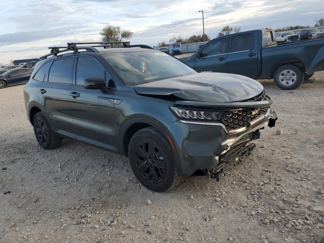 2023 KIA Sorento VIN 5XYRLDLC1PG223129 Copart auction photo, front end damage thumbnail 4