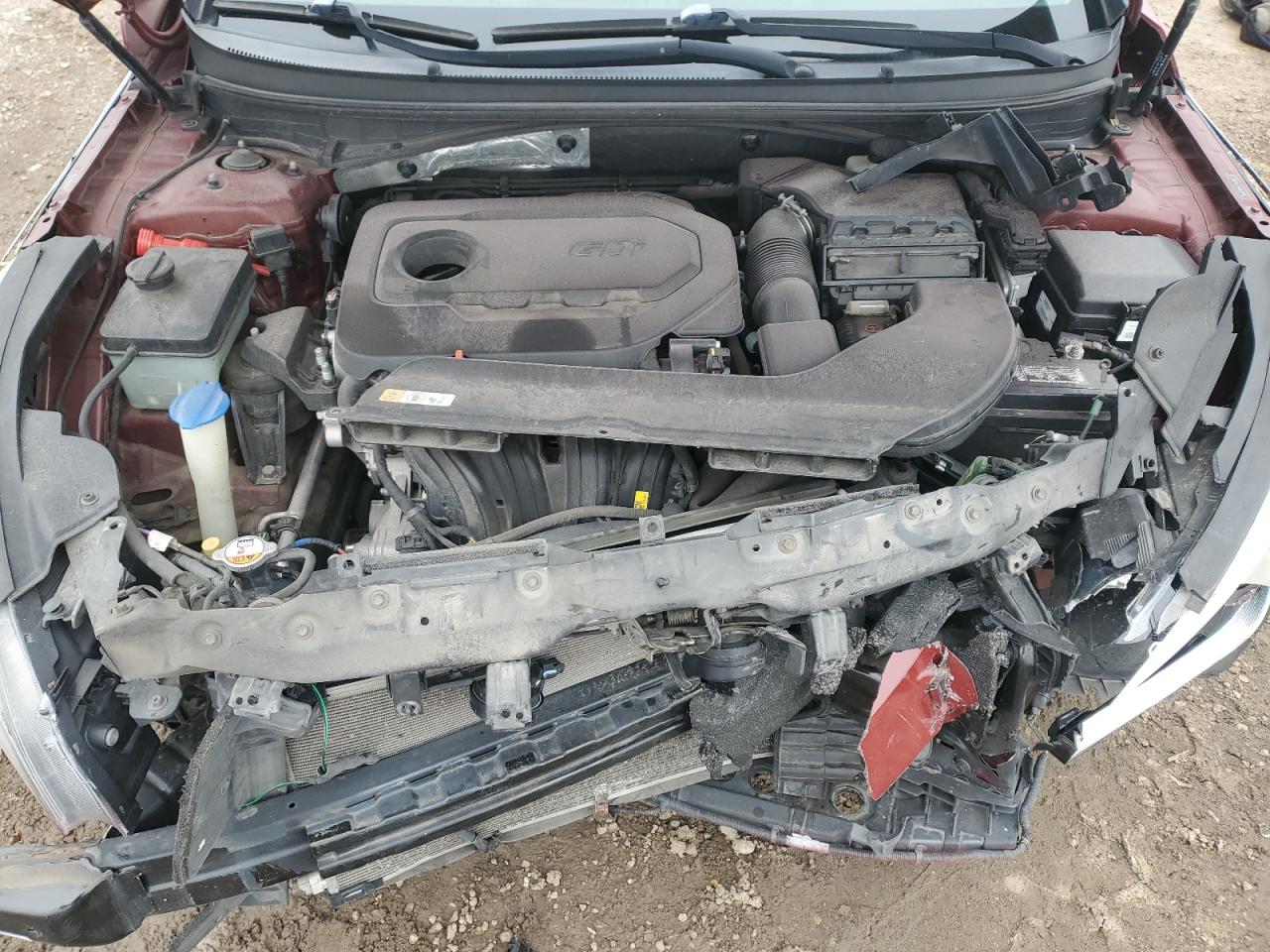 2016 Hyundai Sonata VIN 5NPE24AF8GH380289 Copart auction photo, front end / minor dent/scratches damage thumbnail 12