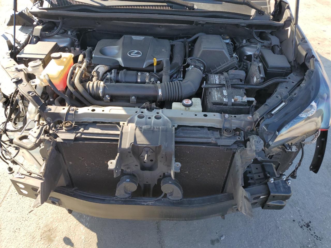 2019 Lexus NX VIN JTJBARBZXK2197589 Copart auction photo, all over damage thumbnail 12