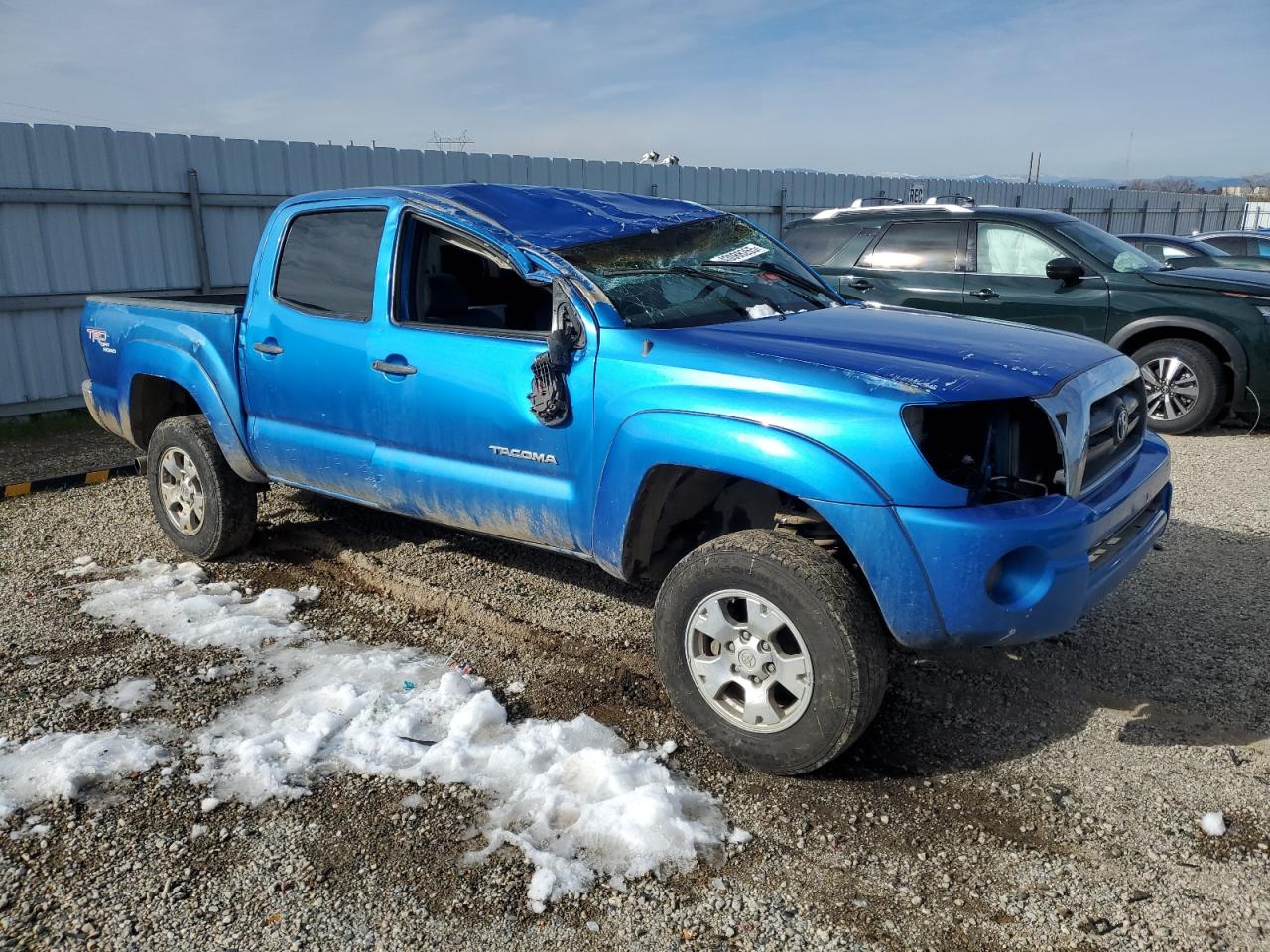2005 Toyota Tacoma VIN 5TELU42N85Z076395 Copart auction photo, top/roof / side damage thumbnail 4
