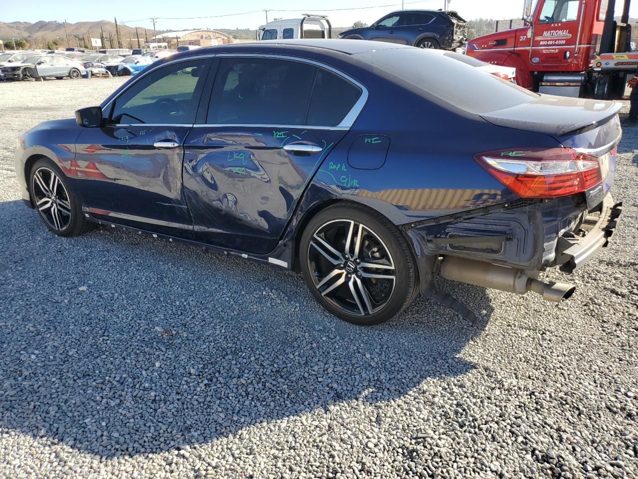 2016 Honda Accord VIN 1HGCR2F57GA246714 Copart auction photo, side / rear end damage thumbnail 2