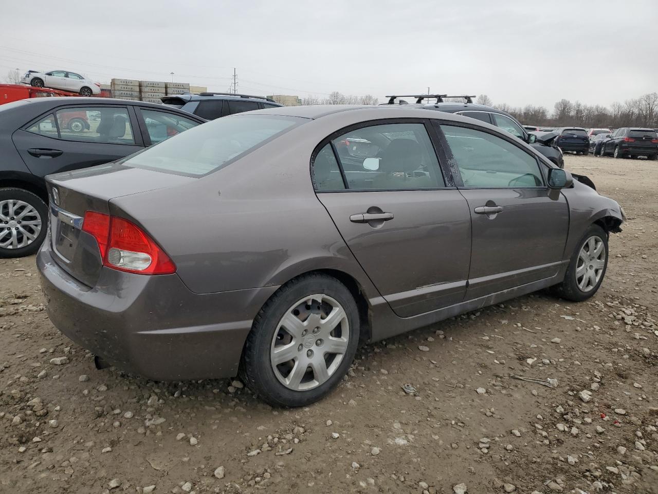 2009 Honda Civic VIN 19XFA16569E050681 Copart auction photo, front end / side damage thumbnail 3