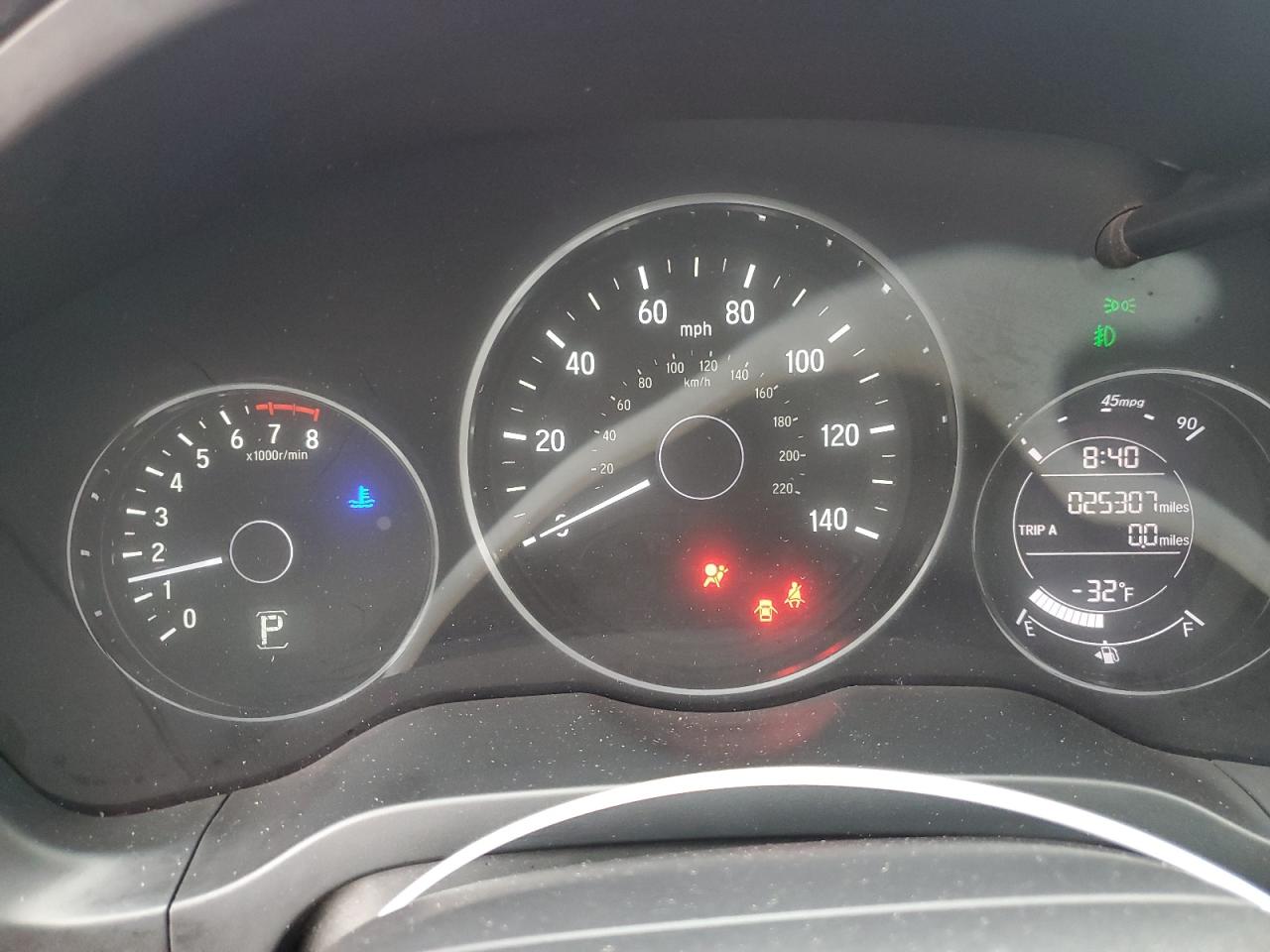 2022 Honda HR-V VIN 3CZRU6H12NM731524 Copart auction photo, front end damage thumbnail 9