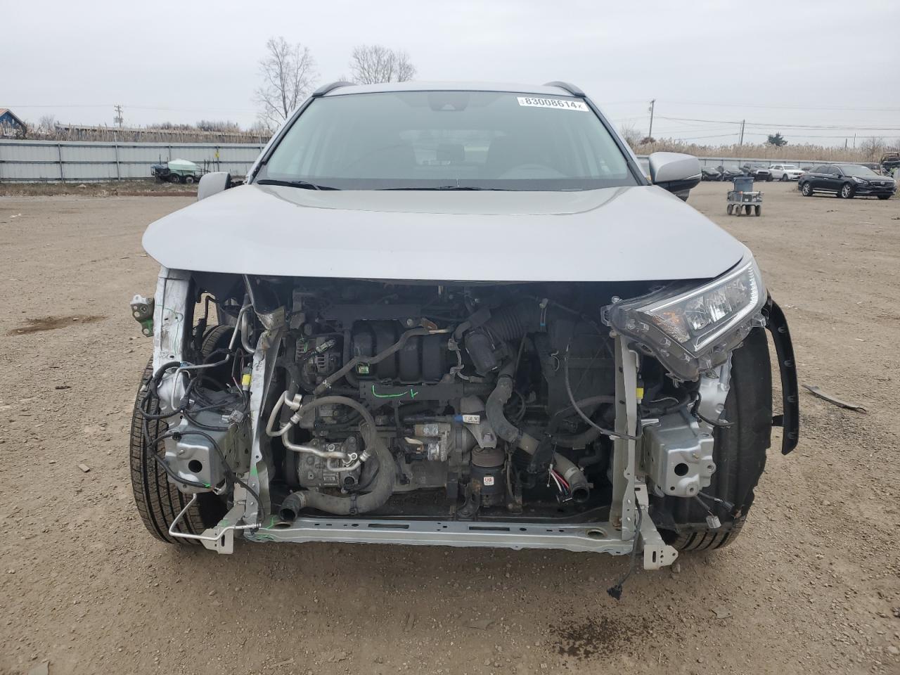 2021 Toyota RAV 4 VIN 2T3P1RFV5MC215038 Copart auction photo, front end / side damage thumbnail 5