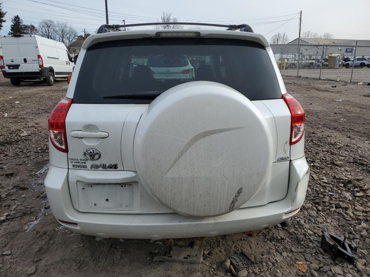 2008 Toyota RAV 4 VIN JTMBD31V885141907 Copart auction photo, rear end / side damage thumbnail 6