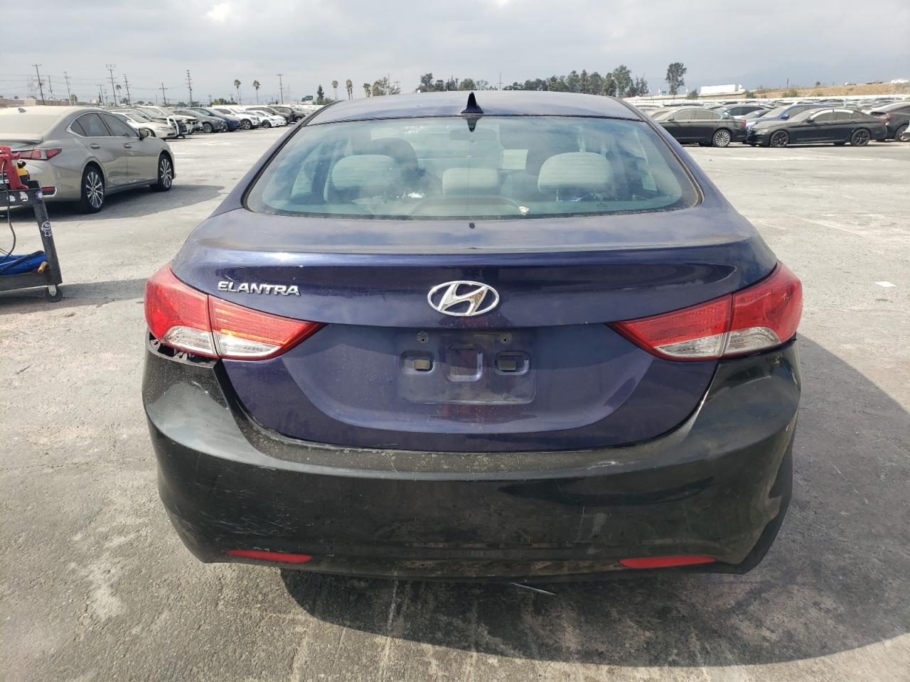 2013 Hyundai Elantra VIN 5NPDH4AE8DH333650 Copart auction photo, front end / rear end damage thumbnail 6