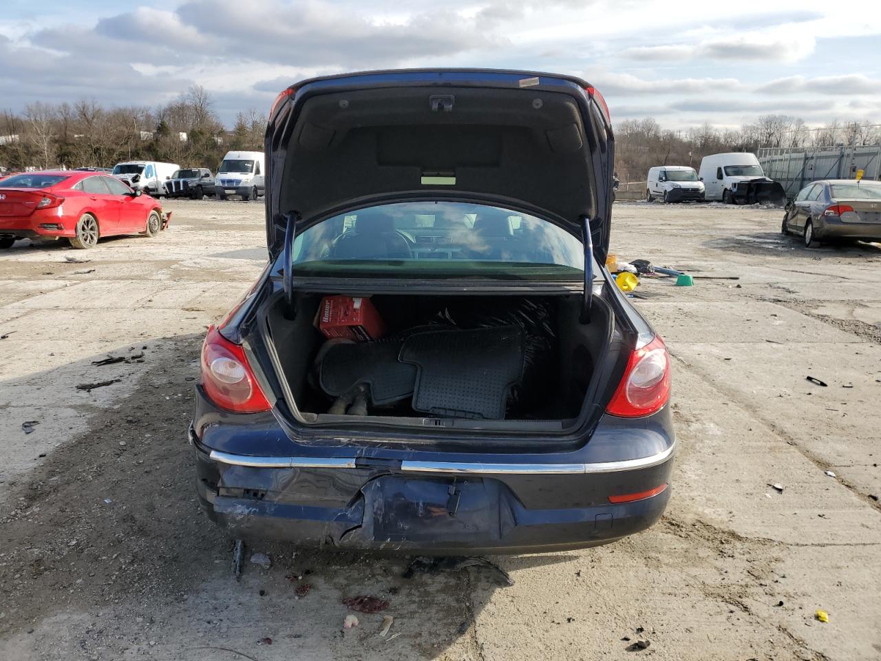 2012 Volkswagen Passat CC VIN WVWHN7AN4CE524265 Copart auction photo, rear end damage thumbnail 6