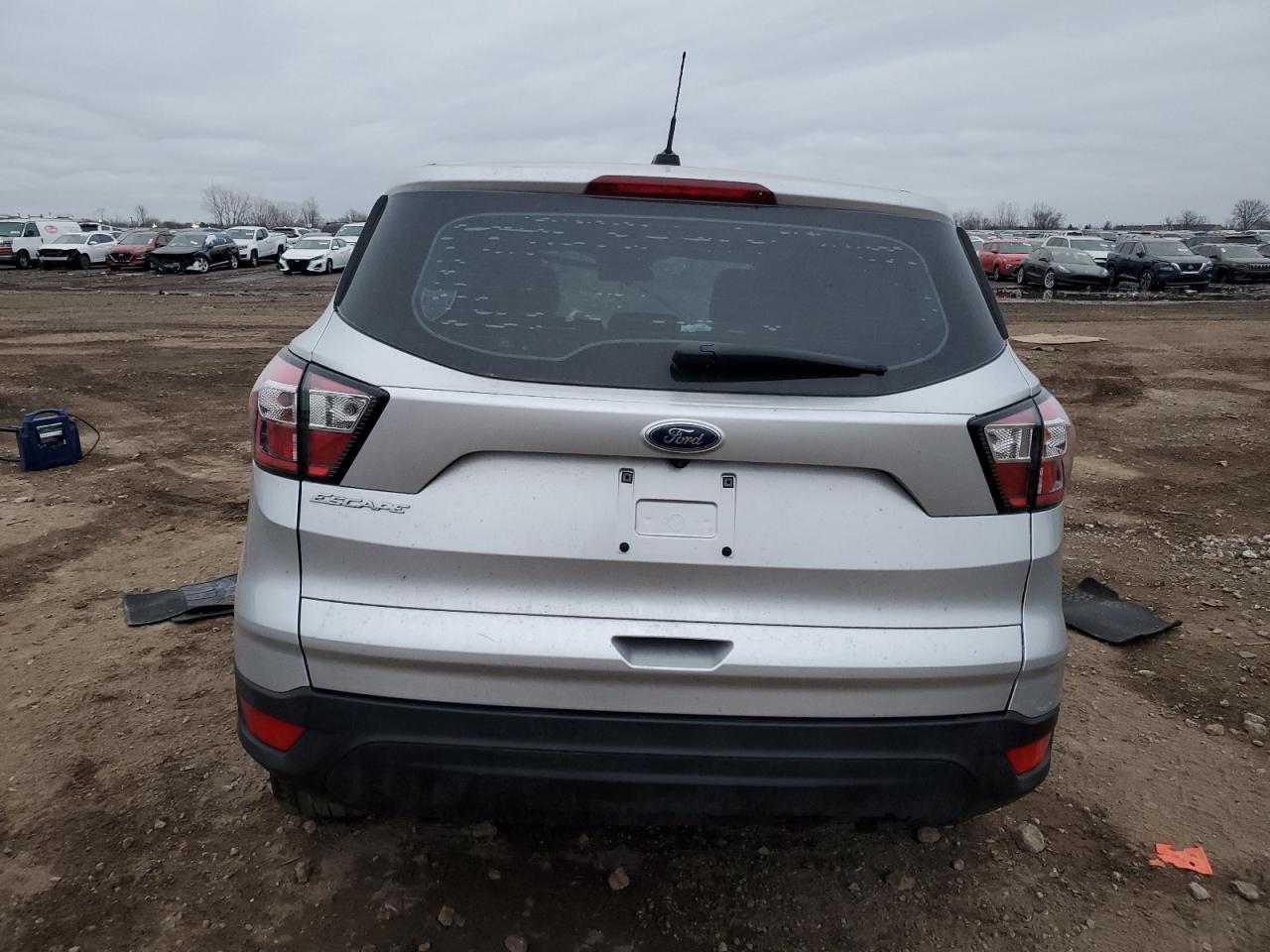 2018 Ford Escape VIN 1FMCU0F71JUC01658 Copart auction photo, front end / side damage thumbnail 6