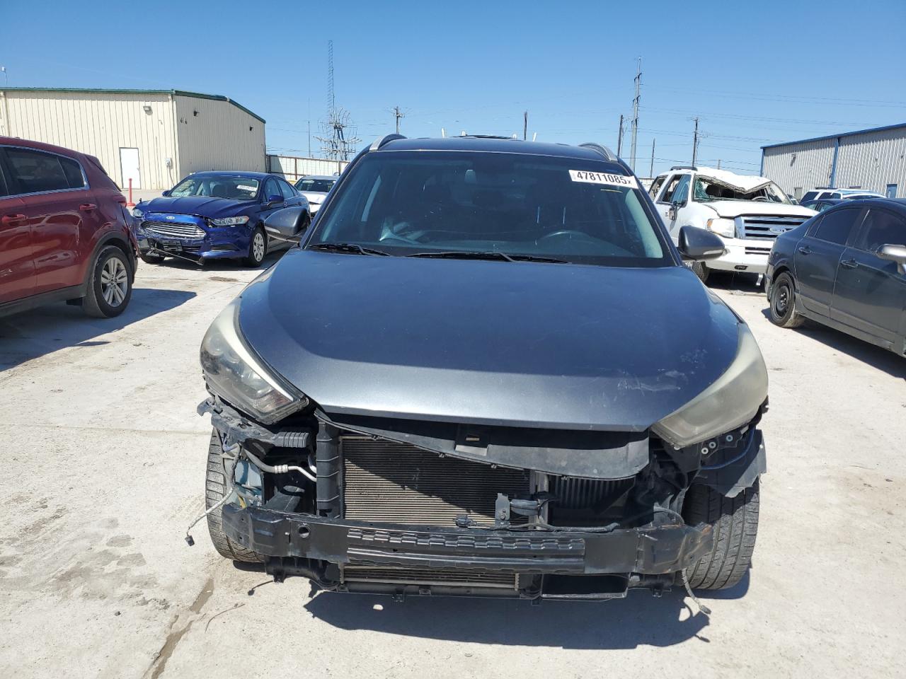 2017 Hyundai Tucson VIN KM8J3CA25HU378957 Copart auction photo, side / front end damage thumbnail 5