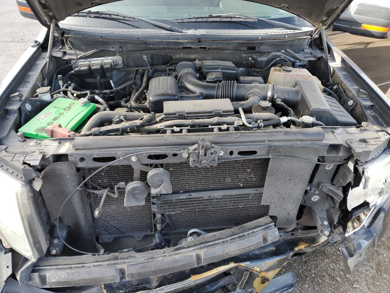2010 Ford F-150 VIN 1FTFX1EV1AKE03121 Copart auction photo, front end / frame damage damage thumbnail 11