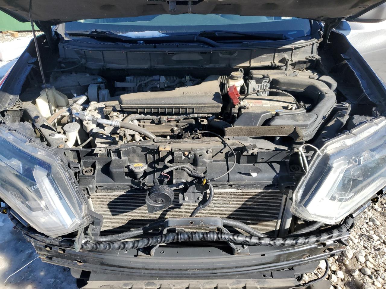 2017 Nissan Rogue VIN 5N1AT2MV2HC784975 Copart auction photo, front end / undercarriage damage thumbnail 12