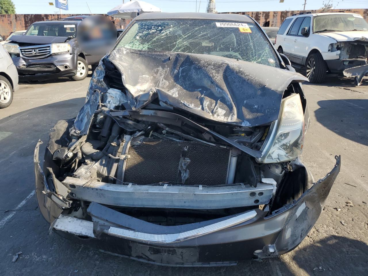 2008 Toyota Prius VIN JTDKB20U283348099 Copart auction photo, front end / all over damage thumbnail 5