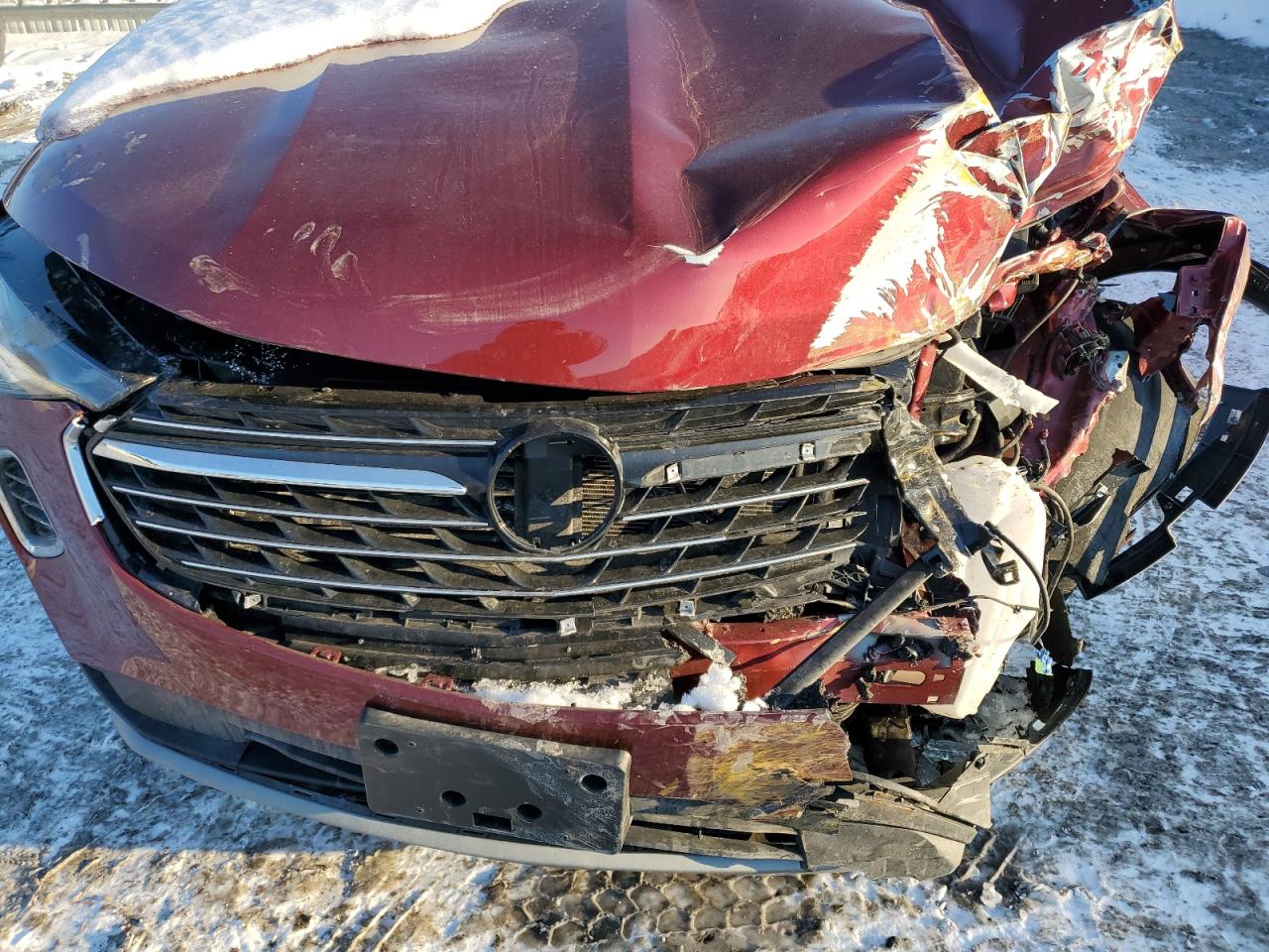 2021 Buick Envision VIN LRBFZPR41MD084308 Copart auction photo, front end / mechanical damage thumbnail 12