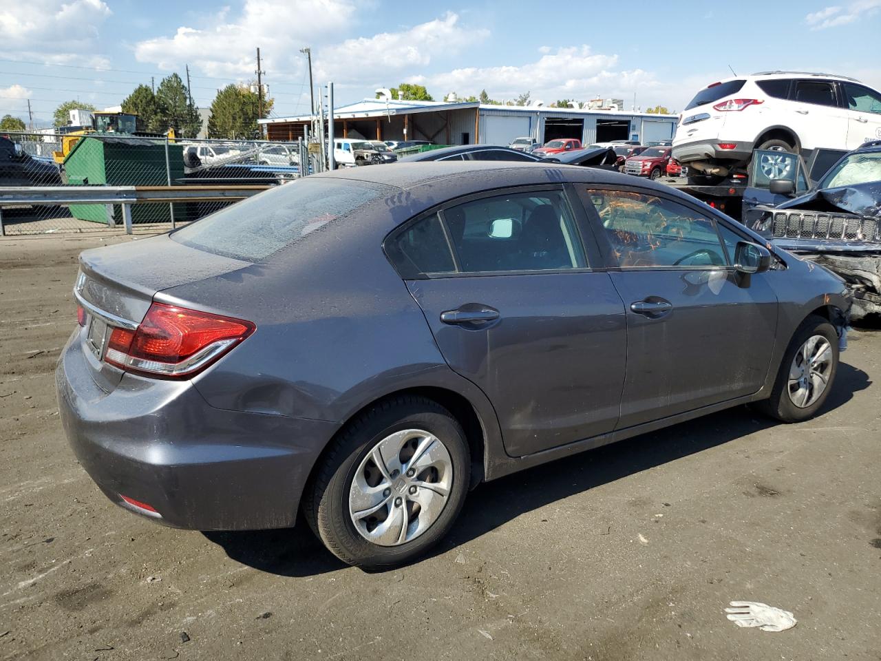 2014 Honda Civic VIN 2HGFB2F58EH508403 Copart auction photo, front end damage thumbnail 3