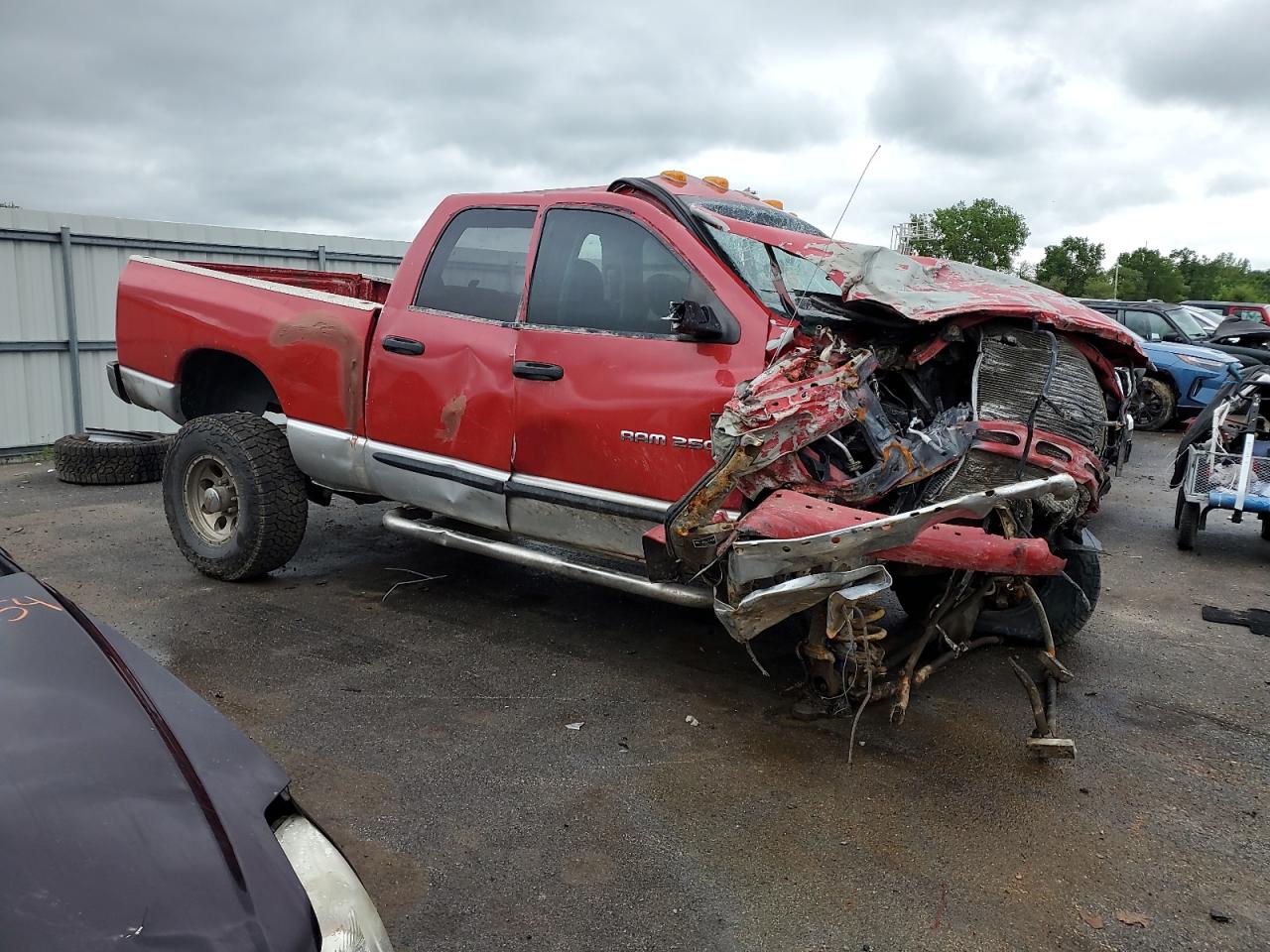2003 Dodge RAM VIN 3D7KU28C03G844990 Copart auction photo, rollover damage thumbnail 4