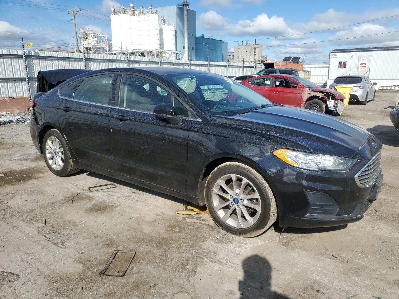 2020 Ford Fusion VIN 3FA6P0HD7LR139033 Copart auction photo, rear end damage thumbnail 4
