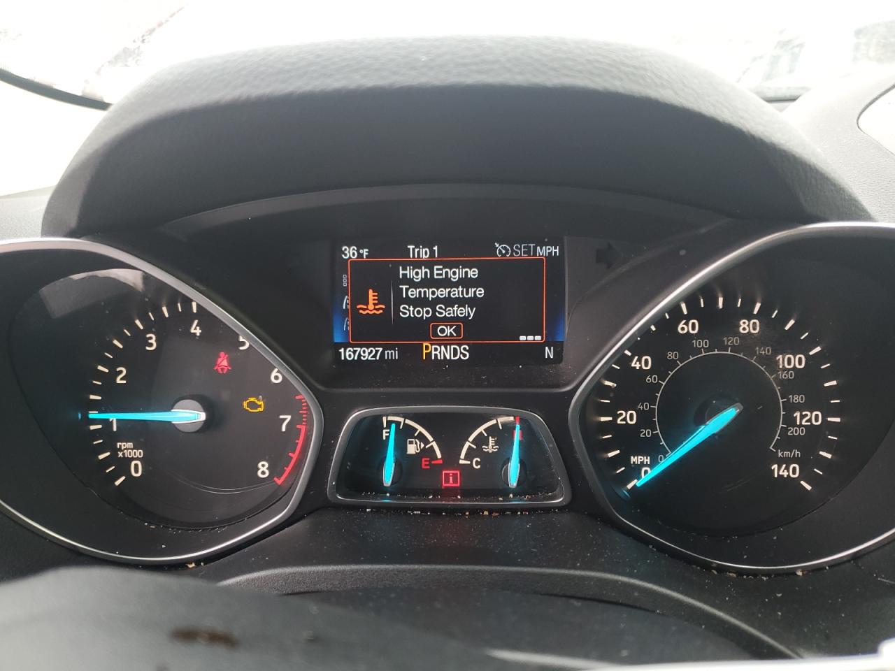 2017 Ford Escape VIN 1FMCU9JD0HUB55414 Copart auction photo, mechanical damage thumbnail 9