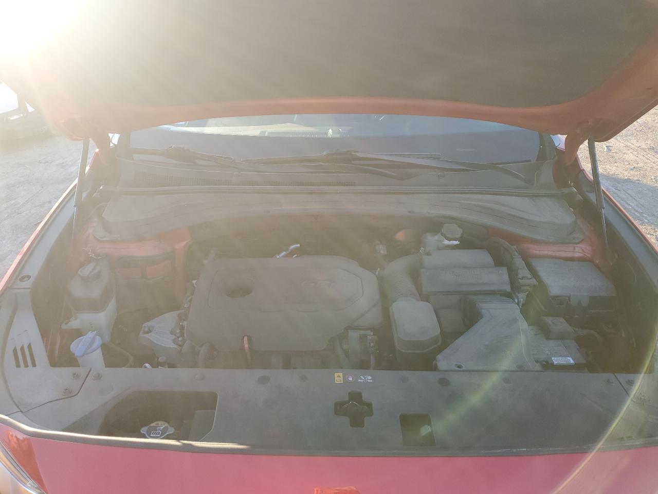 2020 Hyundai Santa Fe VIN 5NMS3CAD0LH196495 Copart auction photo, rear end / side damage thumbnail 13
